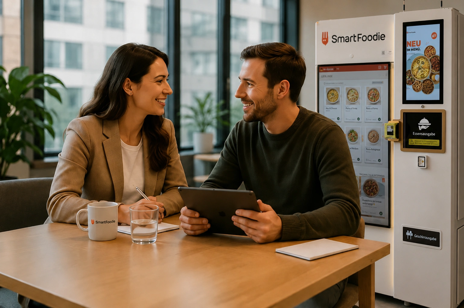 Beratungsgespräch zur Planung eines SmartFoodie Standorts